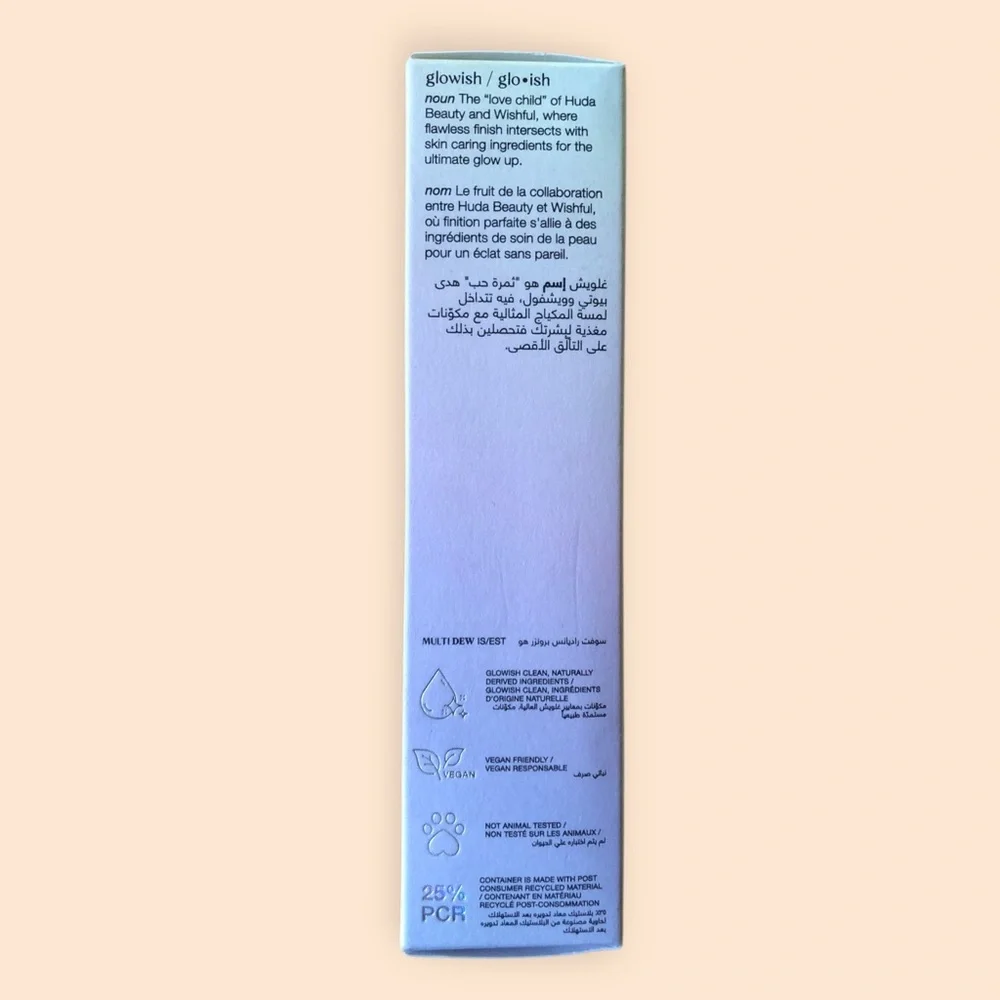 GloWish by Huda Beauty Multi Dew Skin Tint Fair 01 NEW 40 ML / 1.35 fl Oz